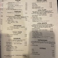 Vegan menu page 2 #Veganuary at The Jitsu in Dunedin