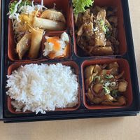 Vegan meat bento box  at The Jitsu in Dunedin