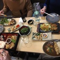 Every plate is vegan except top left. So delicious  at The Jitsu in Dunedin