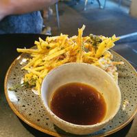 Tempura vegetables at The Jitsu in Dunedin
