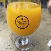 Orange juice  at Breakfast Republic in Irvine