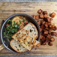 Veggie & Pesto Frittata at Breakfast Republic in Irvine