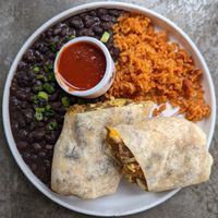 Vegan Breakfast Burrito at Breakfast Republic in Irvine