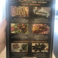 Menu at The Roots in Johnson City