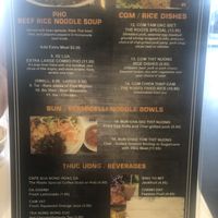 Menu at The Roots in Johnson City