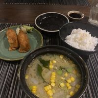 Miso soup and vegan gunkan  at Kuu Bali in Sanur