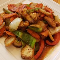 Tofu with cashews at Sunee Thai & Lao Kitchen in Portland