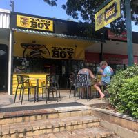 outside at Taco Boy in Noosa Heads