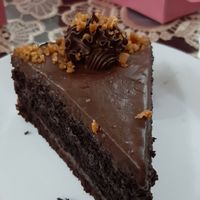 Celebrating my birthday with said cake haha at Mock in Kuwait City