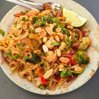 Pad thai vegano  at Meraki in Oviedo