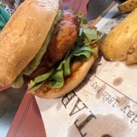 Vegan burger   at Meraki in Oviedo