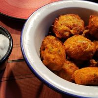 Buñuelos de boniato at Meraki in Oviedo