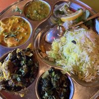 vegan Thali  at Megha Halal Cuisine in Madrid