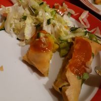 Vegetable samosa #Veganuary at Megha Halal Cuisine in Madrid