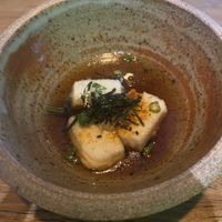 Agedashi fried tofu   at Akiba in Canberra