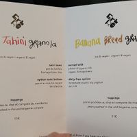 Menu day at Fringe in Paris