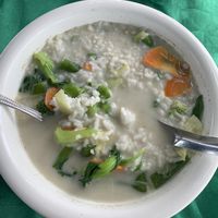 Green curry soup at Tamarind Tree Restaurant Mekong in Luang Prabang