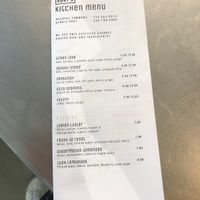 Menu! at Rory's Market in Mashpee