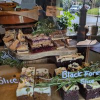 Vegan cakes at The Sondes Tea House & General Stores in Faversham