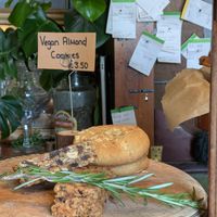Vegan cookie at The Sondes Tea House & General Stores in Faversham