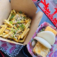Katsu fries and tofu bao at BaoBun Botanic in Belfast