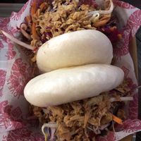 Vegan meal deal mushroom and jackfruit baos  at BaoBun Botanic in Belfast