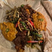 Lots of vegan options. We asked the owner to surprise us. The owner made everything fresh. Worthwhile the wait, one of the best Ethiopian restaurants I have ever visited!  at Ethiopisch Eethuis Sarah in Leeuwarden