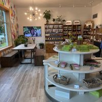 Inside the store  at Grocer's Daughter Chocolate in Empire
