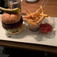 Truffle burger at Pappa Blå in Borgholm