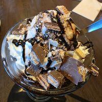 Kit Kat sundae. at The Beech Tree in Glasgow