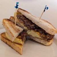 breakfast sandwich at Tiny's Coffee - South East in Portland