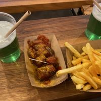 Currywurst mit Pommes  at Curry 61 in Berlin