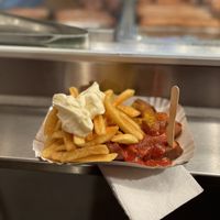 Vegan Currywurst & Pommes  at Curry 61 in Berlin