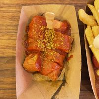 Currywurst  at Curry 61 in Berlin