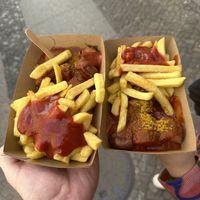 Super tasty vegan curry wurst  at Curry 61 in Berlin