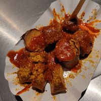 Vegan Currywurst at Curry 61 in Berlin