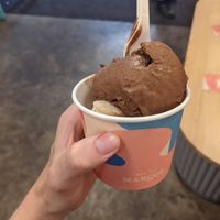 Brownie chocolate 7/10 and banana cream pie 3/10 at Made By Marcus - 82nd Ave in Edmonton