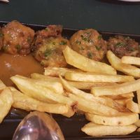 Zucchini neatballa at Los Toneles in Unquera