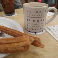 Deliciosos churros veganos at Churrería El Moro in Mexico City