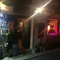 outside (by night) at Roots Experience in Lisbon