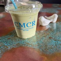Banana Matcha latte w oat milk   at City Market Coffee Roasters in Kansas City