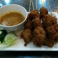 Satay made mostly from soy and mushrooms at Xing Hua Vegetarian 兴化美食 - Albert Mall in Central Singapore