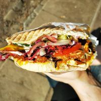 Döner with seitan at King Döner in Aachen