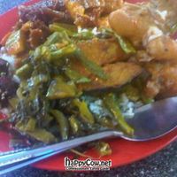 Buffet plate at Le Tian Vegetarian Stall in Kuala Lumpur