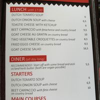 Good options at Schippperscafé ‘t Ankertje in Enkhuizen