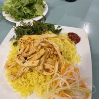 Vegan chicken rice  at An Hy in Hoi An