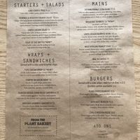 Fall 2017 menu at Plant Cafe & Kitchen - Itaewon in Seoul
