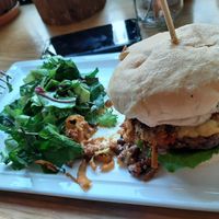 Chili cheese burger at Plant Cafe & Kitchen - Itaewon in Seoul