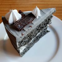 Black Sesame Cake  #Veganuary at Plant Cafe & Kitchen - Itaewon in Seoul