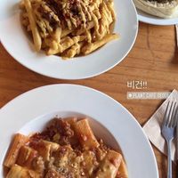 Pasta, fries and Phili cheesesteak   at Plant Cafe & Kitchen - Itaewon in Seoul